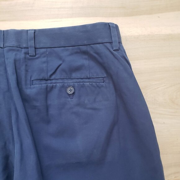 Express Straight Leg Trouser Pants Navy Blue Size 32 x 30 - Picture 9 of 10